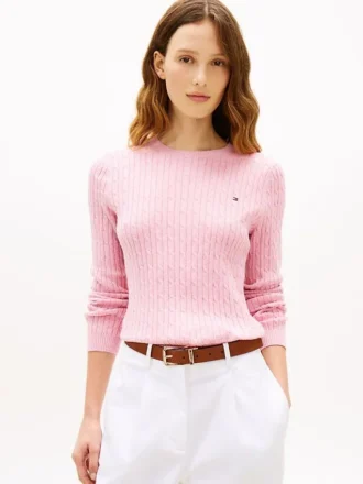 Sweter z dzianiny warkoczowej Sweter z dzianiny warkoczowej