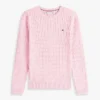Sweter z dzianiny warkoczowej Sweter z dzianiny warkoczowej
