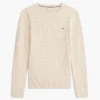 Sweter z dzianiny warkoczowej Sweter z dzianiny warkoczowej