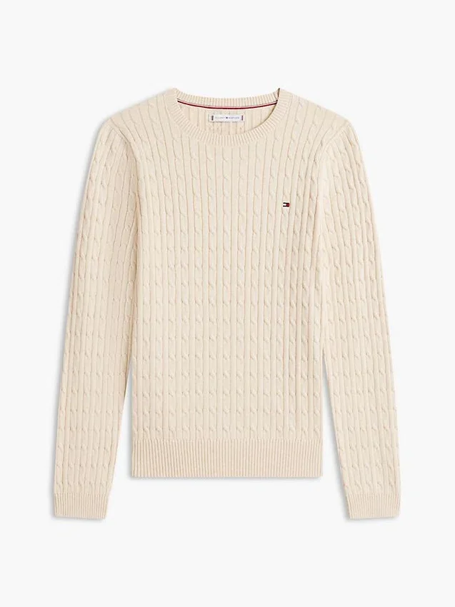 Sweter z dzianiny warkoczowej Sweter z dzianiny warkoczowej
