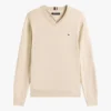 Sweter z logo i dekoltem w serek Sweter z logo i dekoltem w serek