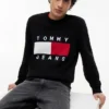 Sweter z okrągłym dekoltem i logo Tommy Jeans Sweter z okrągłym dekoltem i logo Tommy Jeans