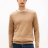 Sweter z wełny jagnięcej z okrągłym dekoltem Sweter z wełny jagnięcej z okrągłym dekoltem