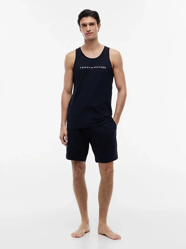 Szorty do spania z logo Hilfiger Szorty do spania z logo Hilfiger