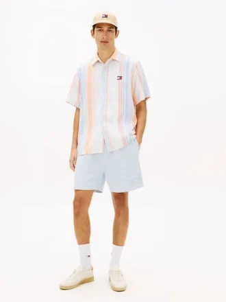 Szorty plażowe Tommy Jeans barwione w całości