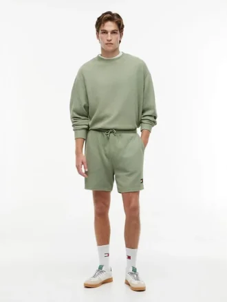 Szorty plażowe Tommy Jeans z wzorem waflowym