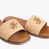 Tkane klapki z monogramem Tkane klapki z monogramem