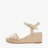 Tkane sandały na koturnie w stylu espadryli Tkane sandały na koturnie w stylu espadryli