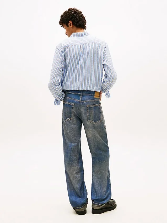 Tommy Jeans Jeansy o luźnym kroju z nadrukiem łańcuchów Tommy Jeans Jeansy o luźnym kroju z nadrukiem łańcuchów