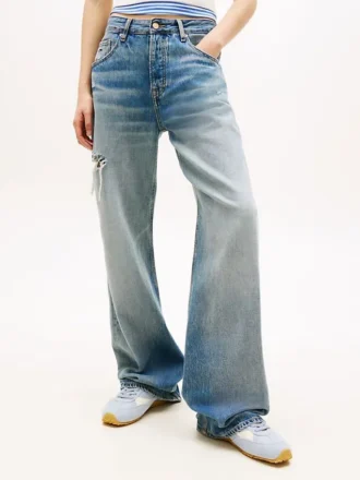 Tommy Jeans Jeansy proste z efektem postarzenia Tommy Jeans Jeansy proste z efektem postarzenia