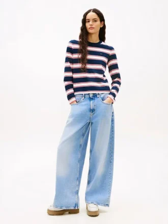 Tommy Jeans Jeansy z średnim stanem i luźnymi, szerokimi nogawkami Tommy Jeans Jeansy z średnim stanem i luźnymi, szerokimi nogawkami