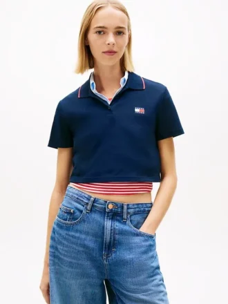 Tommy Jeans Krótka koszulka polo o prostym kroju
