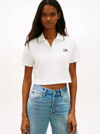 Tommy Jeans Krótka koszulka polo o prostym kroju