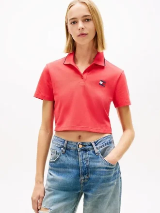 Tommy Jeans Krótka koszulka polo o prostym kroju