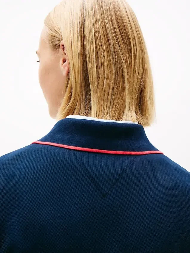 Tommy Jeans Krótka koszulka polo o prostym kroju Tommy Jeans Krótka koszulka polo o prostym kroju