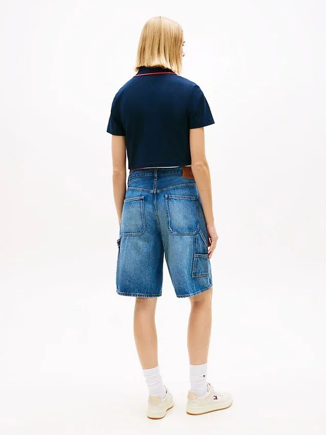 Tommy Jeans Krótka koszulka polo o prostym kroju Tommy Jeans Krótka koszulka polo o prostym kroju