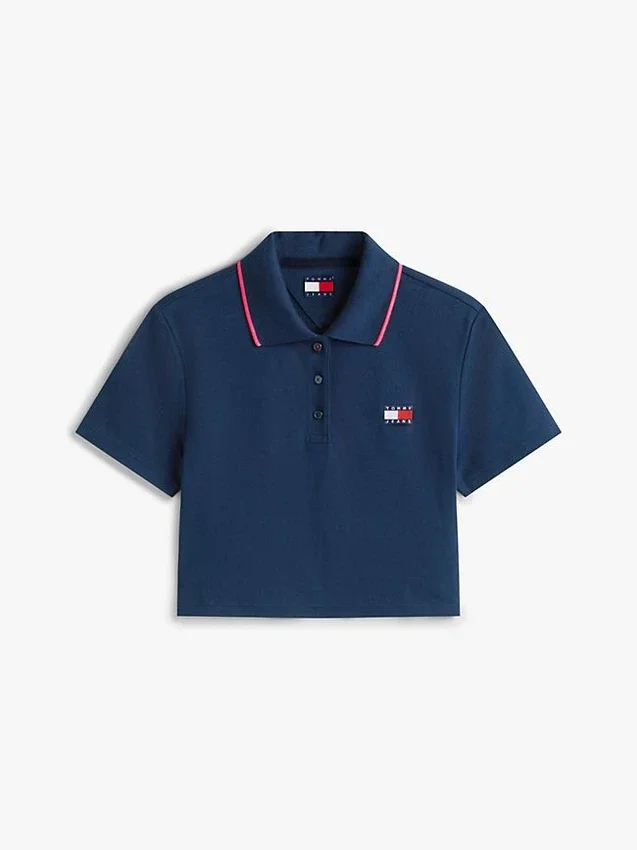 Tommy Jeans Krótka koszulka polo o prostym kroju Tommy Jeans Krótka koszulka polo o prostym kroju
