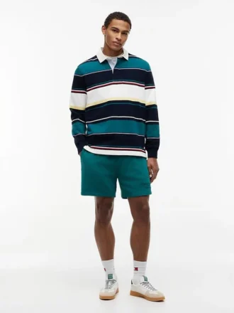 Tommy Jeans Luźna koszulka polo w paski w stylu rugby