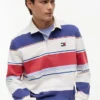 Tommy Jeans Luźna koszulka polo w paski w stylu rugby Tommy Jeans Luźna koszulka polo w paski w stylu rugby