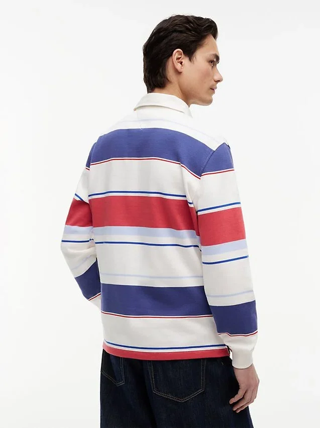Tommy Jeans Luźna koszulka polo w paski w stylu rugby Tommy Jeans Luźna koszulka polo w paski w stylu rugby