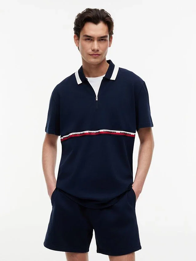Tommy Jeans Luźna koszulka polo z zamkiem 1/4 Tommy Jeans Luźna koszulka polo z zamkiem 1/4