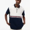 Tommy Jeans Luźna koszulka polo z zamkiem 1/4