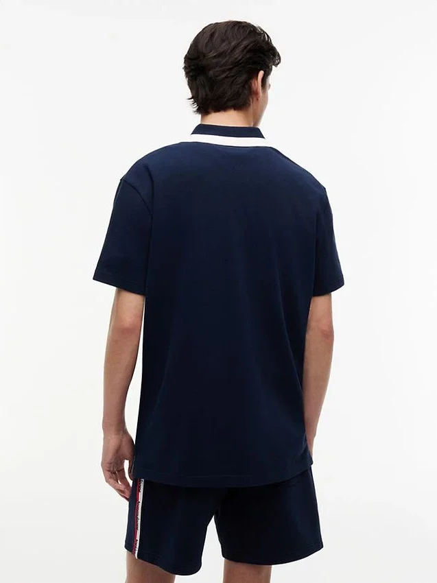 Tommy Jeans Luźna koszulka polo z zamkiem 1/4 Tommy Jeans Luźna koszulka polo z zamkiem 1/4
