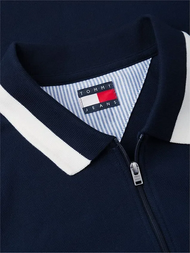 Tommy Jeans Luźna koszulka polo z zamkiem 1/4 Tommy Jeans Luźna koszulka polo z zamkiem 1/4
