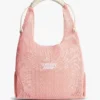 Tommy Jeans Luźna torebka na ramię z szydełkowego materiału Tommy Jeans Luźna torebka na ramię z szydełkowego materiału