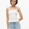 Tommy Jeans – obcisły top z marszczeniem Tommy Jeans – obcisły top z marszczeniem