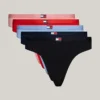 Tommy Jeans Stringi z logo flagi, zestaw 5 sztuk Tommy Jeans Stringi z logo flagi, zestaw 5 sztuk