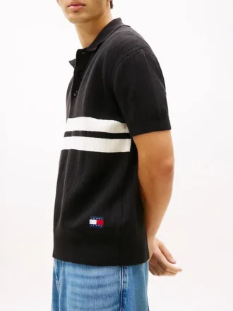 Tommy Jeans Szorty Sweter polo z krótkim rękawem