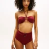 Top bikini bandeau z pierścieniem Top bikini bandeau z pierścieniem