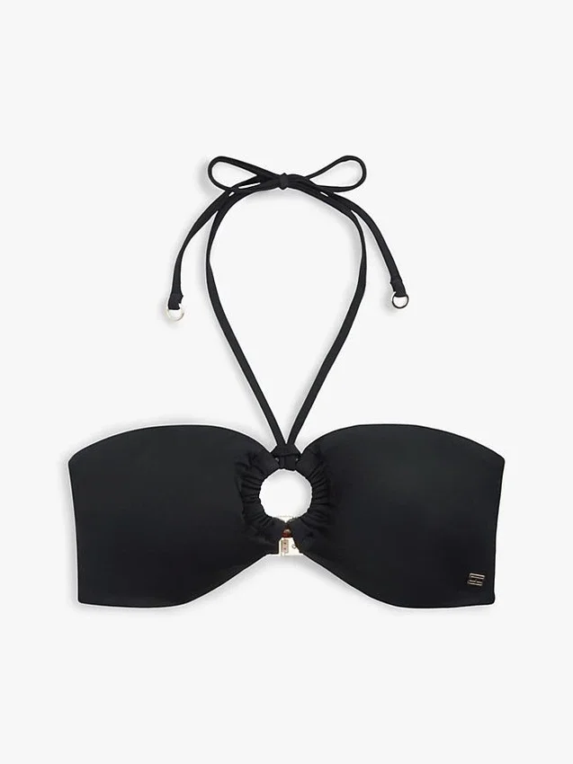 Top bikini bandeau z pierścieniem Top bikini bandeau z pierścieniem