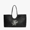 Torba maxi z rafii z monogramem