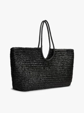Torba maxi z rafii z monogramem Torba maxi z rafii z monogramem