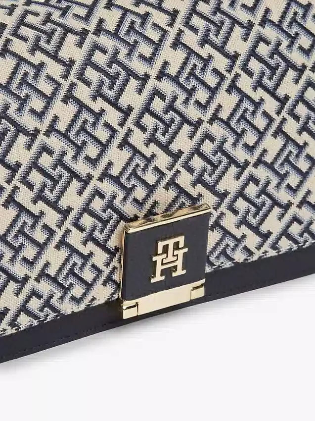 Torba na ramię z zapięciem Monogram Jacquard Torba na ramię z zapięciem Monogram Jacquard