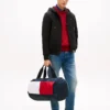 Torba podróżna z logo w stylu colorblock Torba podróżna z logo w stylu colorblock