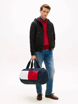 Torba podróżna z logo w stylu colorblock