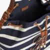Torba typu bucket z monogramem i paskami w stylu bretońskim Torba typu bucket z monogramem i paskami w stylu bretońskim
