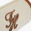 Torba z lnu z monogramem i łańcuszkowym paskiem Torba z lnu z monogramem i łańcuszkowym paskiem