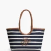 Torba z monogramem i paskami w stylu bretońskim Torba z monogramem i paskami w stylu bretońskim