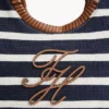 Torba z monogramem i paskami w stylu bretońskim Torba z monogramem i paskami w stylu bretońskim