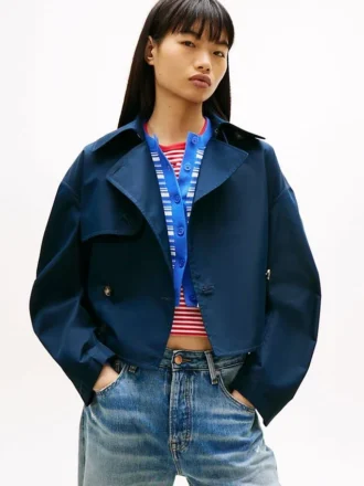 Trench Tommy Jeans z powłoką hydrofobową