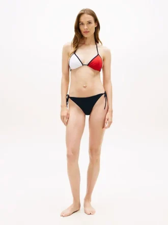 Trójkątny dół odzieży bikini w stylu colorblock
