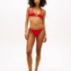 Trójkątny stanik bikini z pierścieniem