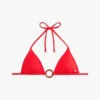 Trójkątny stanik bikini z pierścieniem