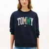 Wielobarwna bluza z logo Tommy w stylu varsity Wielobarwna bluza z logo Tommy w stylu varsity