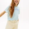 Wielobarwna koszulka dziecięca z logo Hilfiger