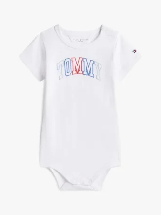 Wielobarwny kombinezon dla niemowląt z logo Tommy